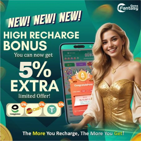 Fantasy Gems  5% Recharge Bonus 